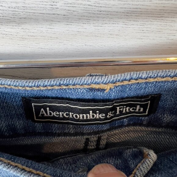 Abercrombie & Fitch Shorts Womens Size 25 Denim Distressed Cotton Blend Cut Off - Picture 12 of 14